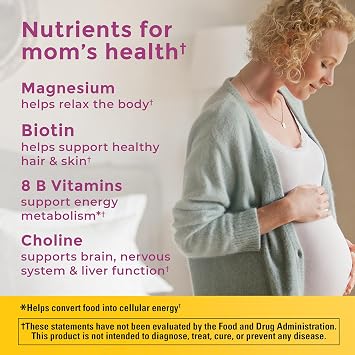 Nature Made Prenatal Vitamin Softgels + Choline Capsules, 60 Count of Each | Prenatal Vitamins for Women, 60 Multi Prenatal Softgels with Folic Acid & DHA + 60 Choline Supplement Capsules, 60 Day Supply