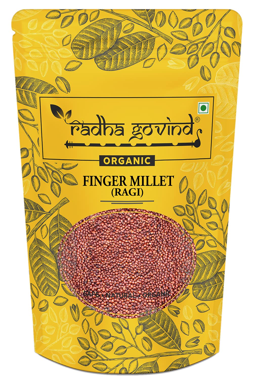 Radha Govind Organic Finger Millet | Ragi Whole | Nachni | Ragulu | Kezhvaragu | Mandua (1 KG) (B092SN5CB2) Amazon Price History, Amazon Price Tracker