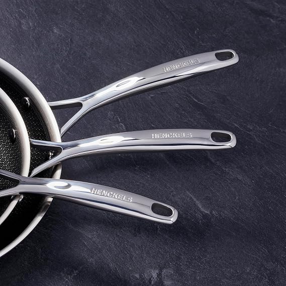 Henckels Paradigm 3-pc Stainless Steel Nonstick Fry Pan Set