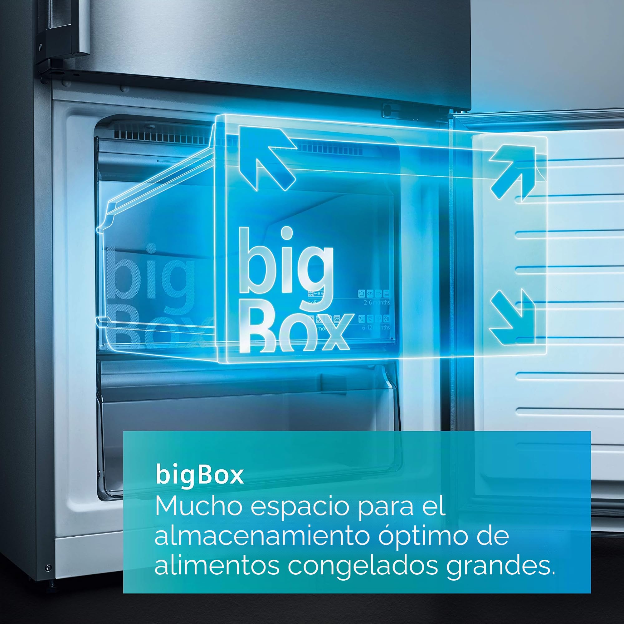 Siemens GS58NAWCV iQ500 - Congelador independiente (191 x 70 cm