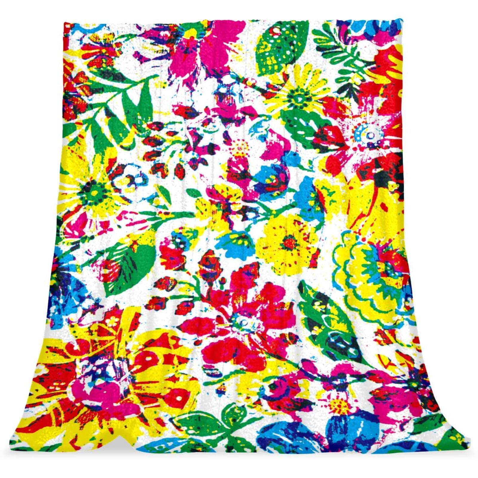 Couverture de lit douillette pour chambre d'enfant motif graffiti