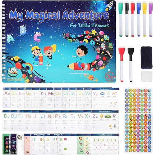 Libro de trabajo de aprendizaje preescolar, libro ocupado, libro de trabajo de rastreo reutilizable, control de motricidad fina, materiales de