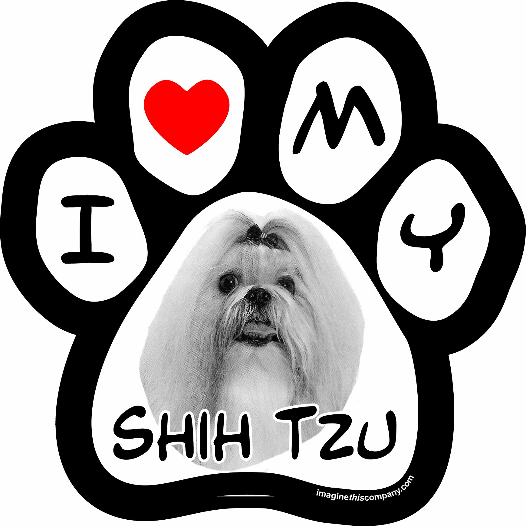 Compny Dog Picture Pw Shped Pet Mgnet; Removble Kuwit
