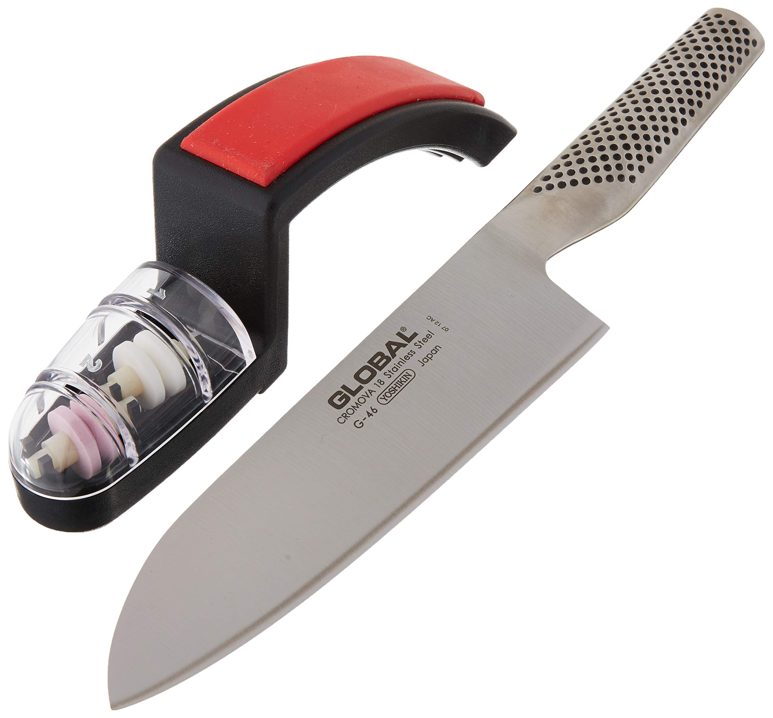 Global 705846220 Knife & Water Sharpener, Silver