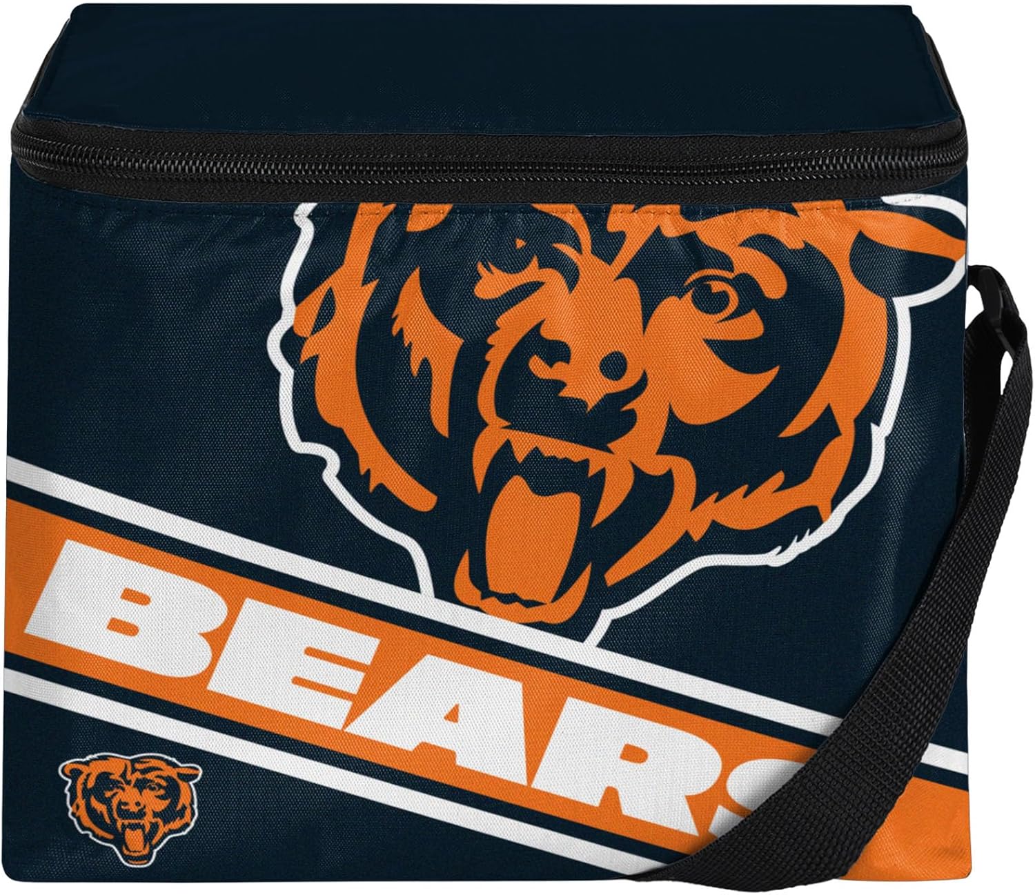FOCO NFL Unisex-Adult NFL Team Big Logo Stripe 6 Pack Coolers