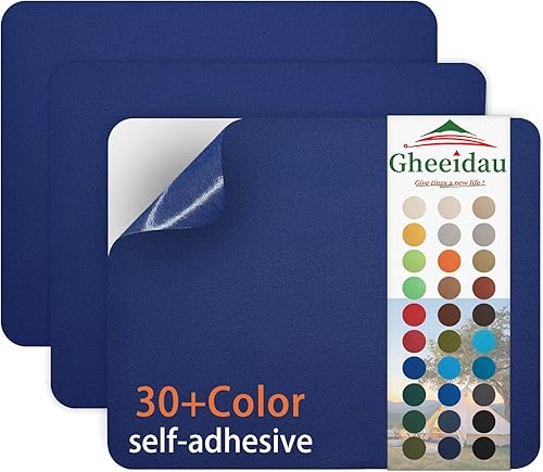 Miniatura 29 de Parche de Reparación de Lona 9×11 Pulgadas 3 Piezas Impermeable Autoadhesivo Parche de Reparación de Tela para Tiendas de Campaña, Cubierta de Gris