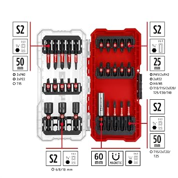 Einhell Orijinal S-CASE 28 Parça Darbeli Bit Ucu Set 49108703