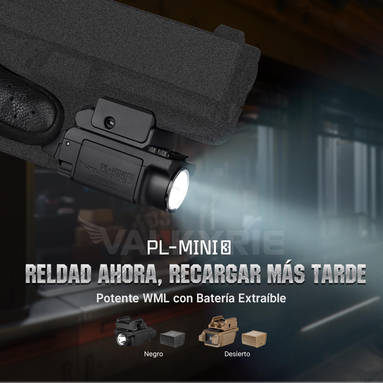 OLIGHT PL Mini 3 600 Lúmenes Alcance 100 Metros Duración de la Batería 76 Minutos Clip de Montaje con Tornillo