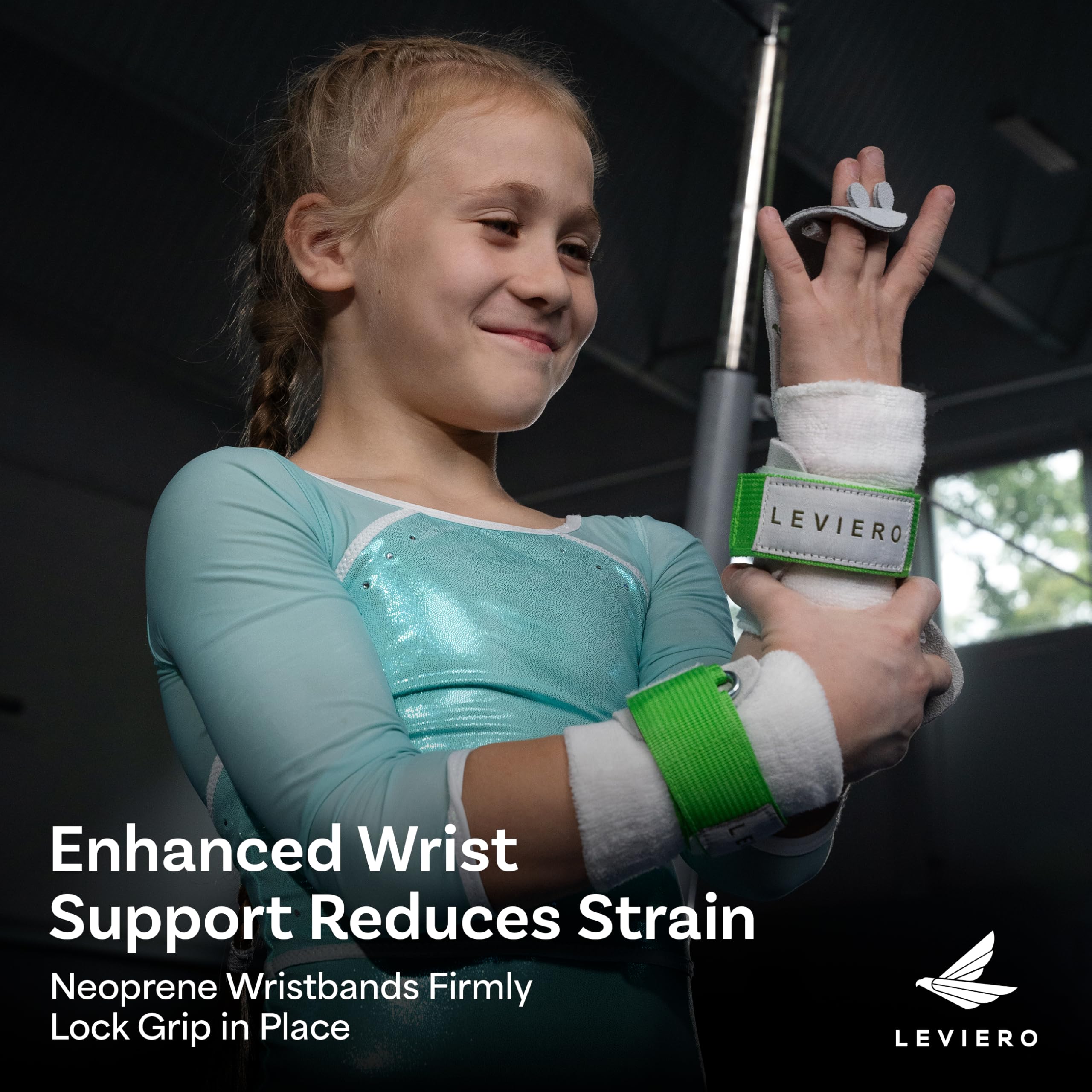 Buy Gymnastics Grips Set, Grips For Gymnastics Girls, Dowel Grips With Wrist Bands And Grip Bag Gymnastics Hand Grips For Bars Gymnastics Hand Grips