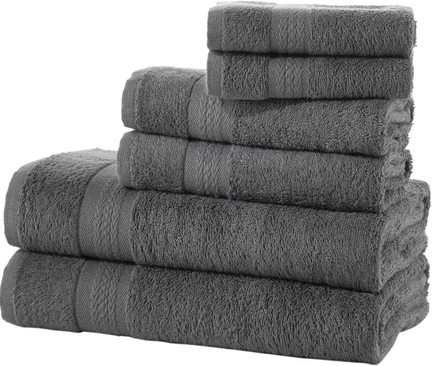 All Design Grey Bath Towels Set QuickDry, Soft, High