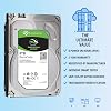 Seagate Barracuda 8TB 7.2K SATA 6Gb/s 256MB Caché 3.5in | 512e | ST8000DM004 | Paquete de Disco Duro con Kit de Tornillos y Porta Disco Duro de Aluminio COMPATIBLE (Reacondicionado) 3