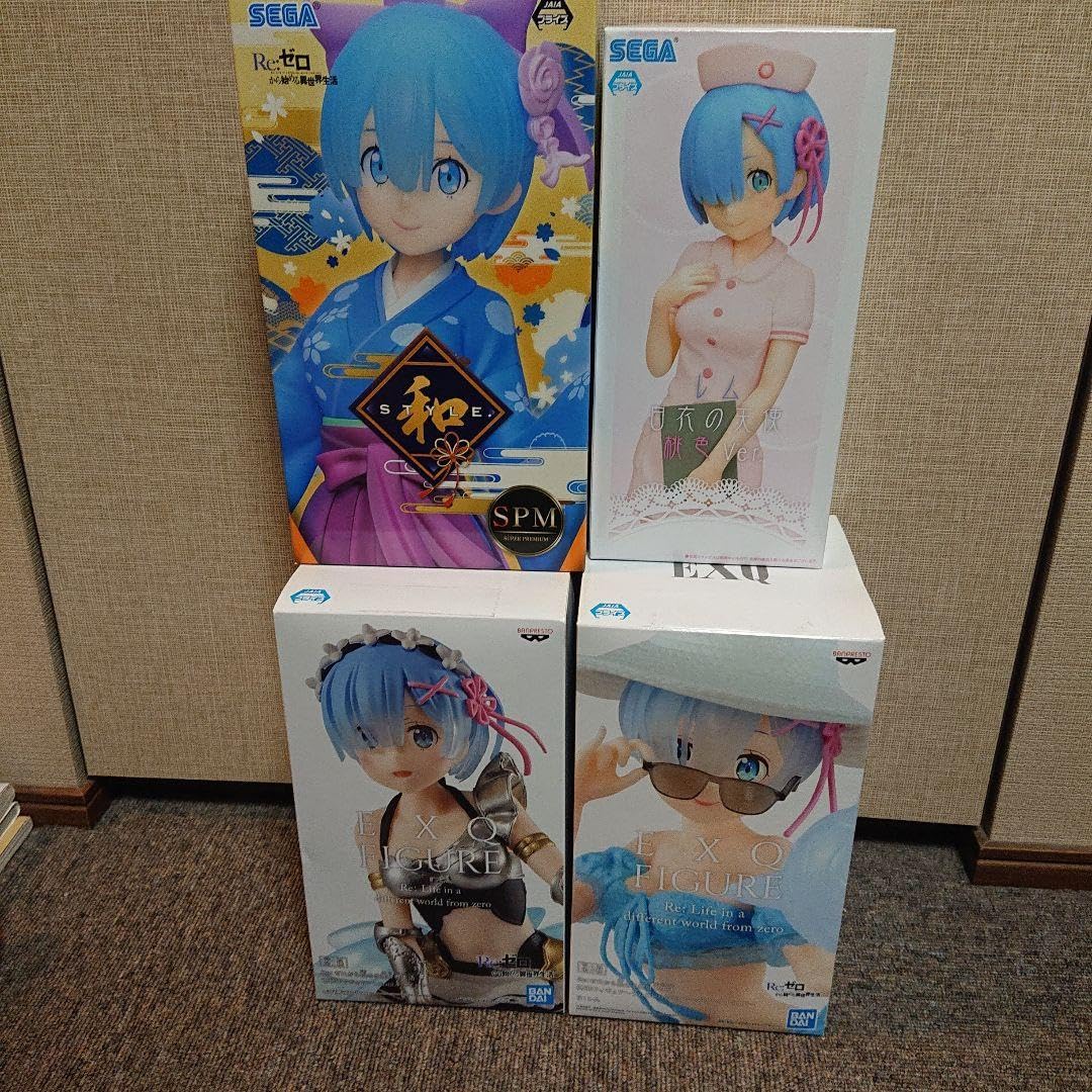 Amazon.co.jp: レム Re：ゼロから始める異世界生活 フィギュア4個 