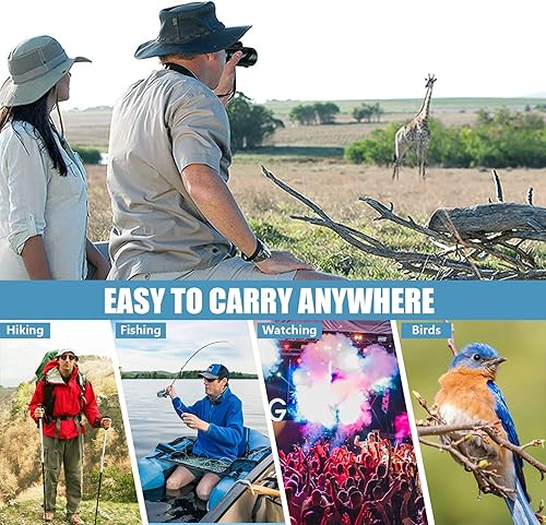 Miniatura 6 de AOKADUTE Telescopio monocular HD de 80 x 100 pulgadas para smartphone con soporte y trípode, monoculares de alta potencia para adultos con visión