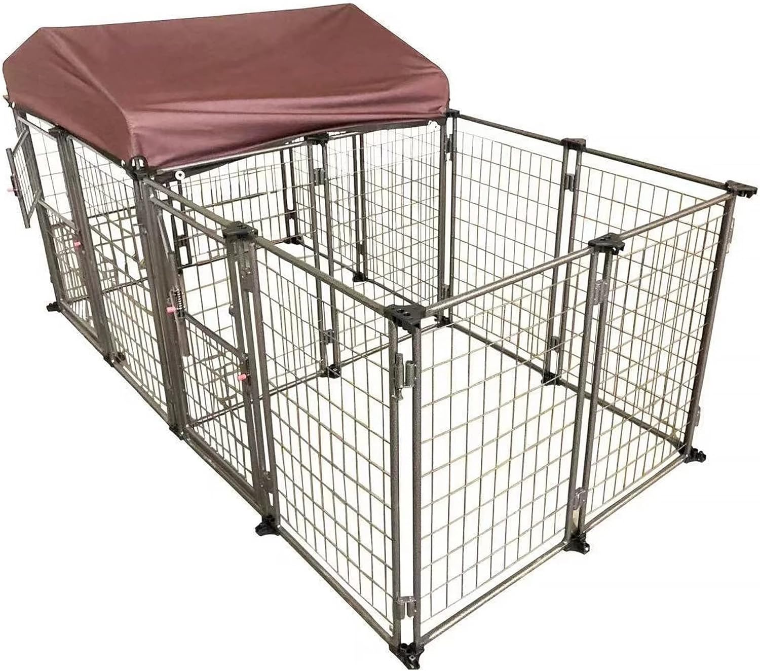 TWO by TWO Haven Expandable Kennel, Black, Medium