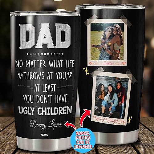 Vista 64 de WAZONE Vaso térmico de acero inoxidable de 20 onzas, taza de viaje con aislamiento al vacío, regalo para el día de la madre, cumpleaños, Navidad