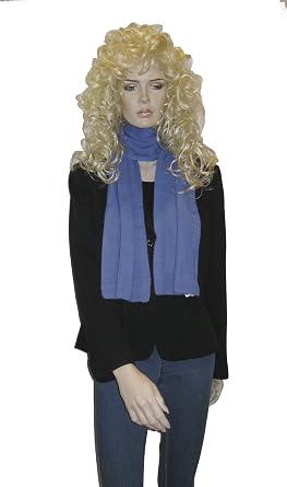 CASHMERE KNITTED SCARF FROM CASHMERE PASHMINA GROUP SEA BLUE
