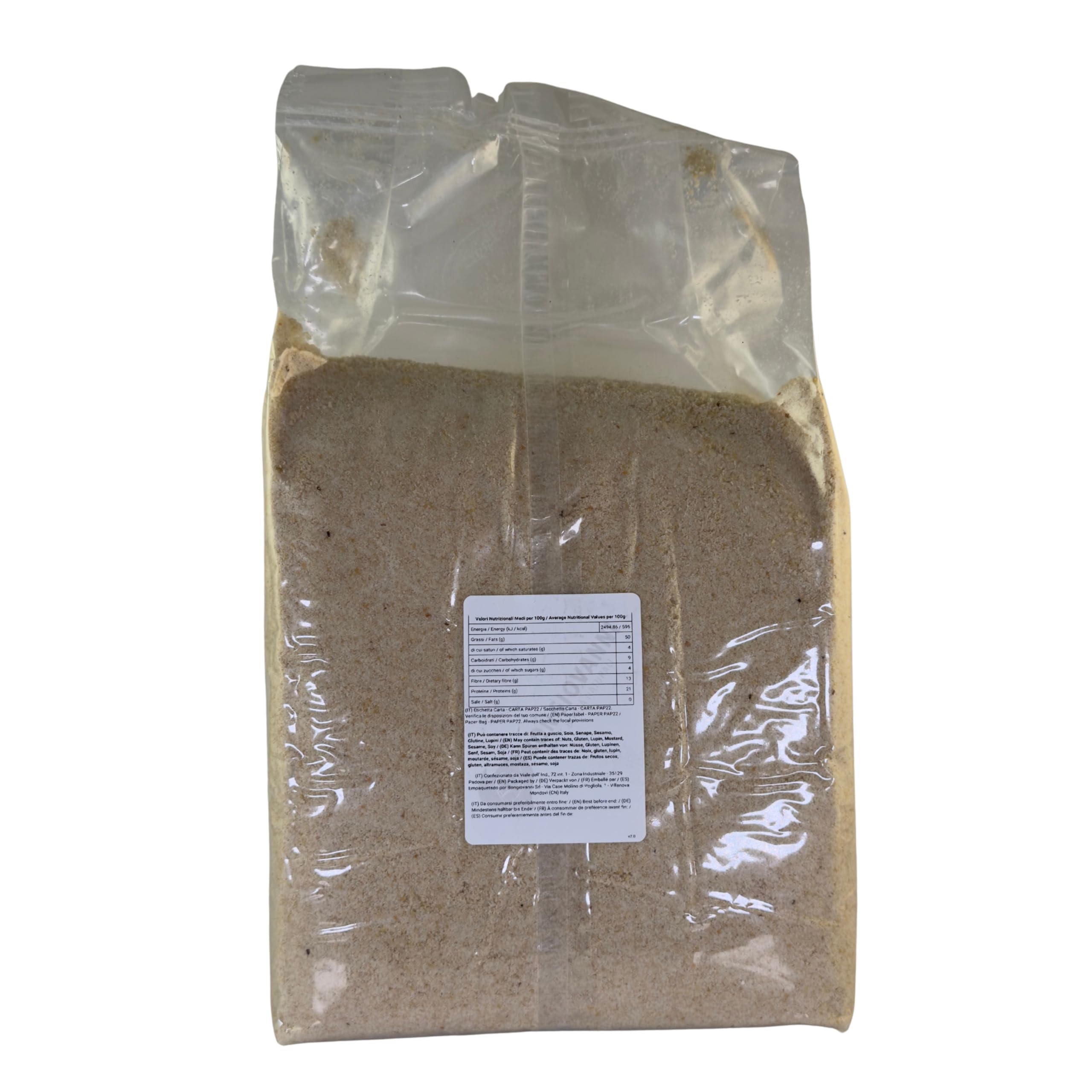 Bongiovanni Farine E Bonta' Naturali Farina di Mandorle Pelate 5Kg BIO