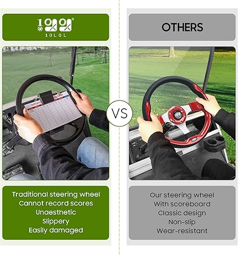 Miniatura 7 de 10L0L Club Car Precedent - Soporte para tarjeta de puntuación del volante con un soporte para bolígrafo OEM 103724503