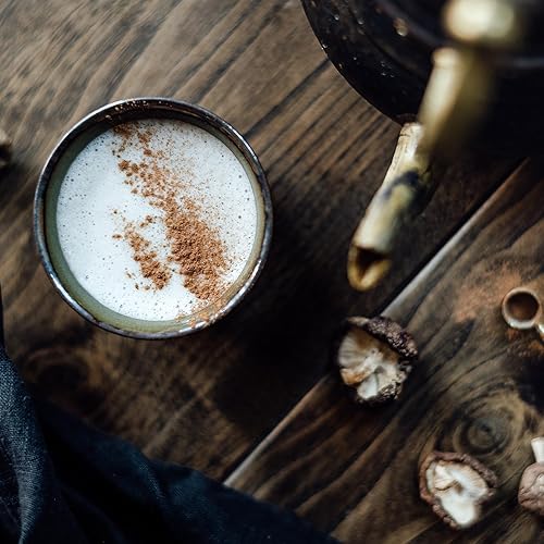 Miniatura 8 de Energy Boost - Café instantáneo de hongos  4.76 oz, bolsa de 15 porciones  Alternativa de café saludable y sustituto  con dinamina, colágeno, melena