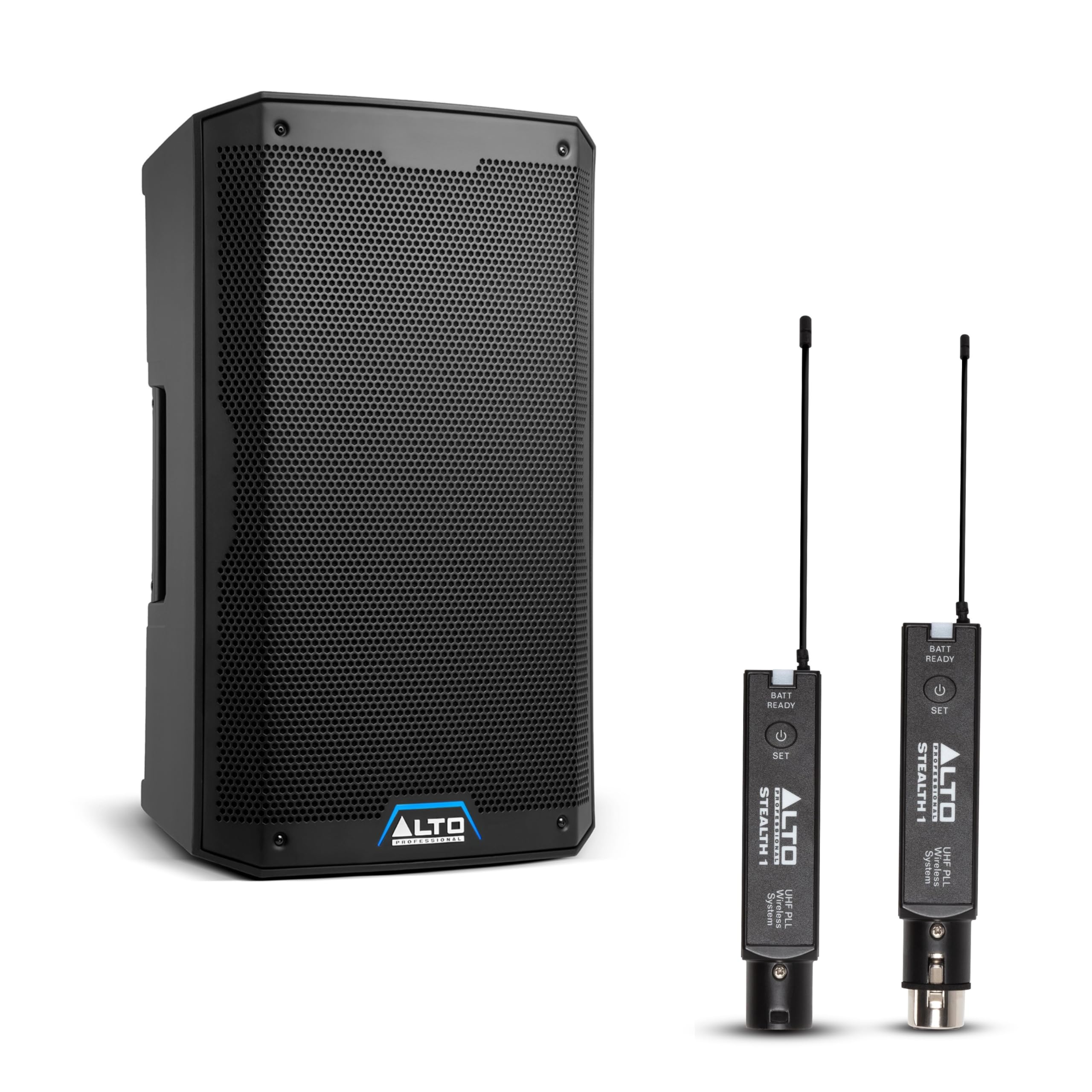 Pack Enceinte de Sonorisation Active ALTO TS410 2000W 10 Pouces avec Récepteur et Émetteur de Micro XLR pour Performances Live, Événements, Karaoké, Sonorisation, Présentations
