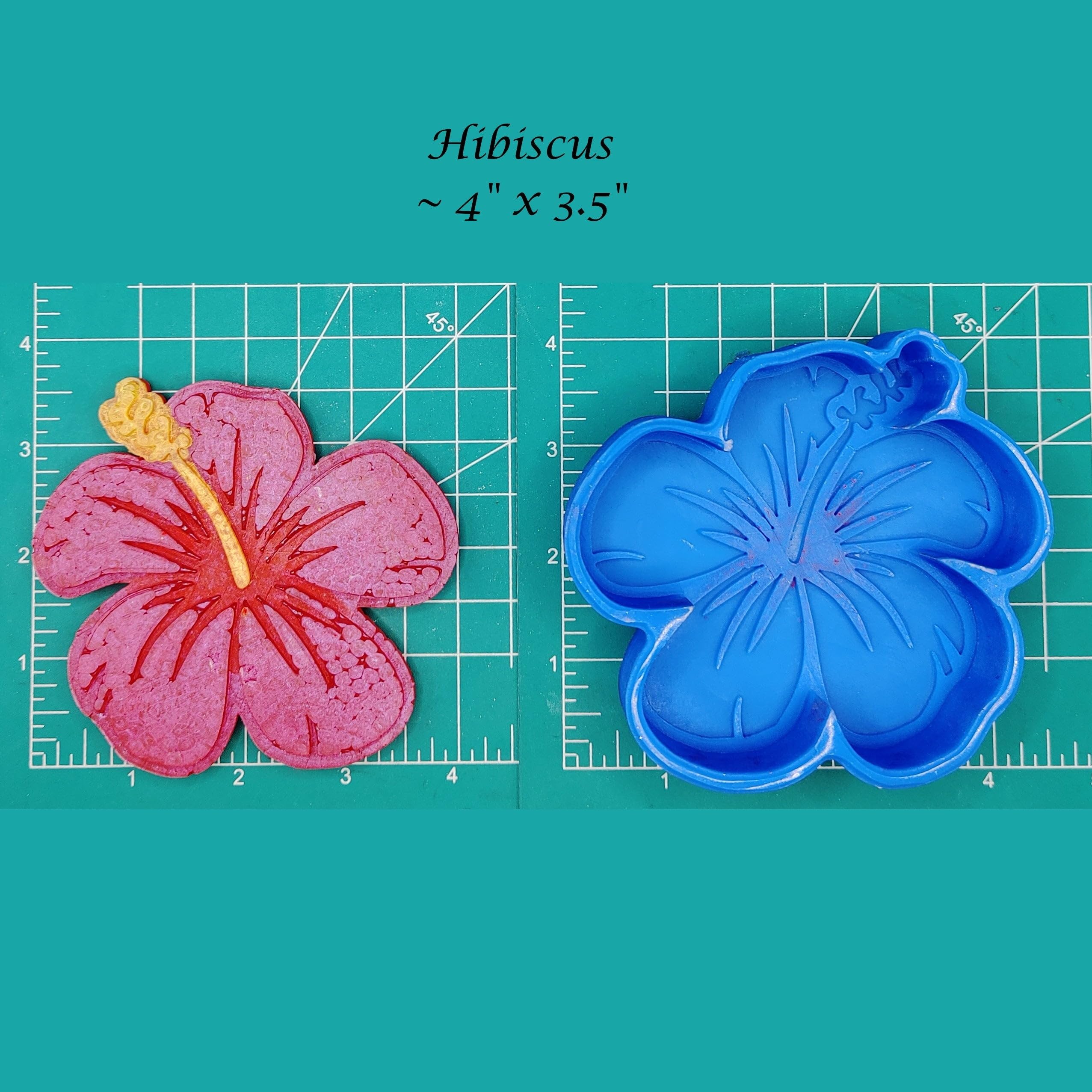 Hibiscus Flower - Silicone Freshie Mold -