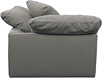 Vista 6 de Sunset Trading Cloud Puff - Sofá modular de 5 piezas, color gris, gris
