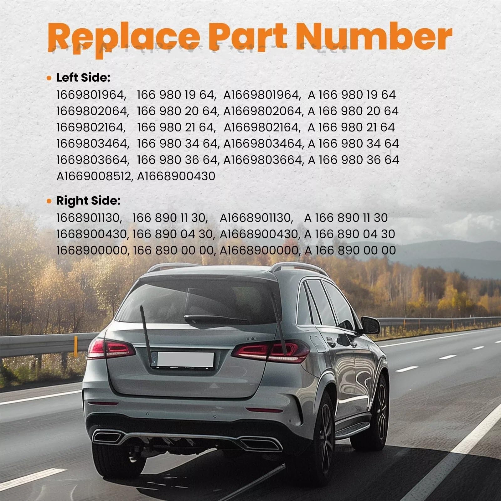 Wspornik Klapy Bagażnika Z Podnośnikiem Elektrycznym Pasujący Do Mercedesa Benz W166 ML GLE-Class Z Elektrycznymi Siłownikami Gazowymi Klapy Bagażnika(Pair)