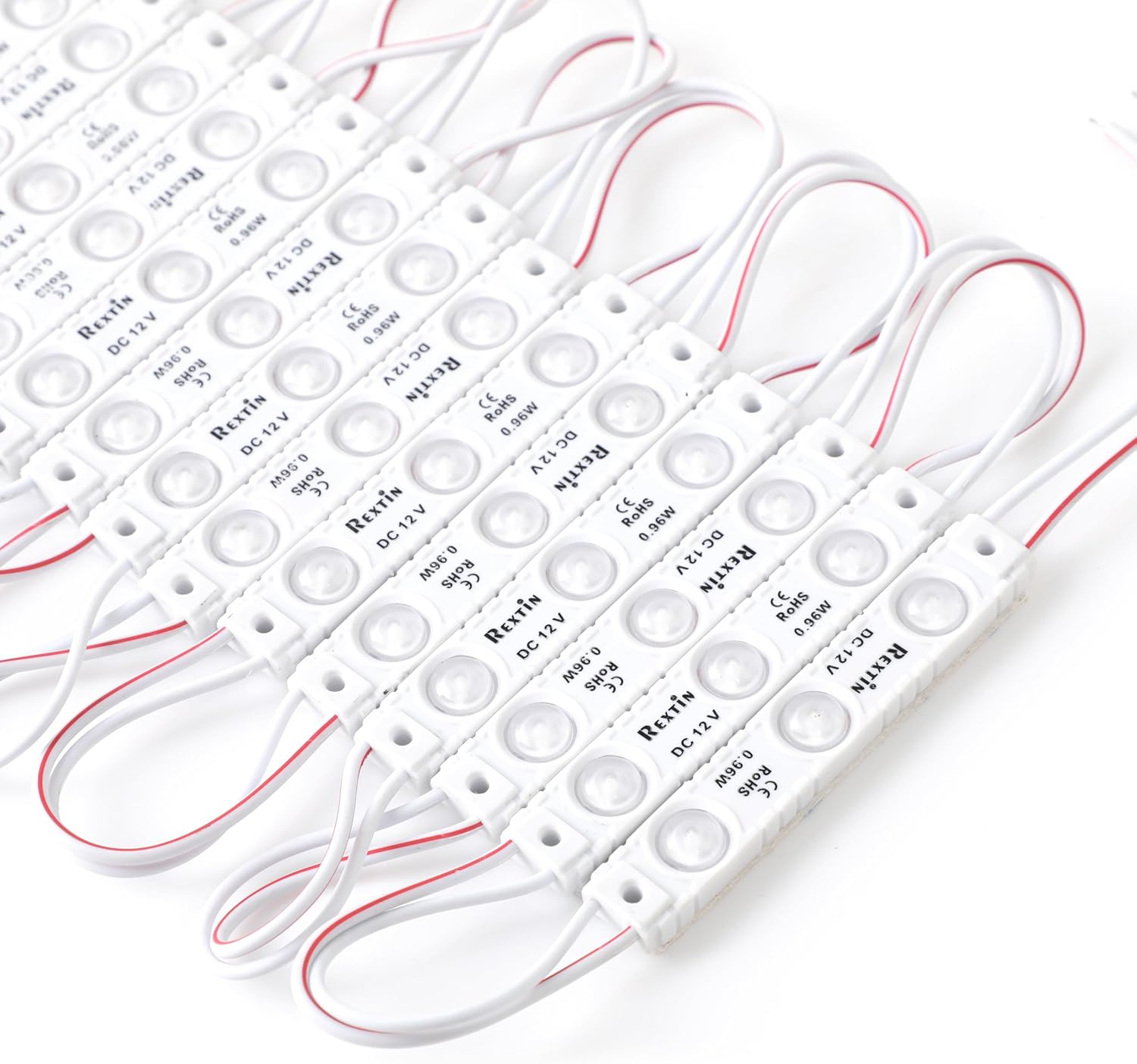Led Module Lights: DC 12V 200pcs Energy Efficient - Adervertising Light for Business Storefront Letter Signs Waterproof with Tape Adhesive Backside (Cool White)