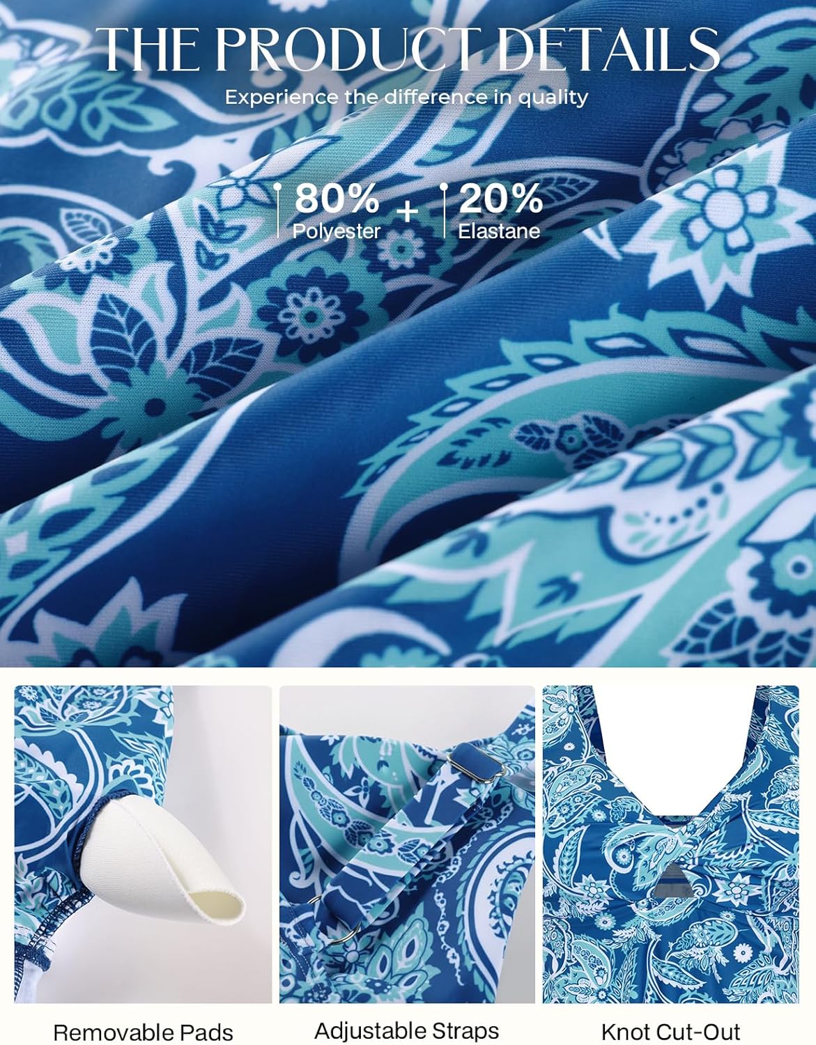 Hanna Nikole Plus Size Tankinis Swimsuits for Women, Twist Knot 2 Piece Bathing Suits Swim, Tummy Control Flowy Swimwear - Image 4