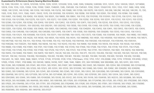 Miniatura 7 de HONEYSEW Juego de 11 pies prensatelas a presión para la mayoría de máquinas de coser estándar de vástago bajo Brother Singer Babylock.5011L-C