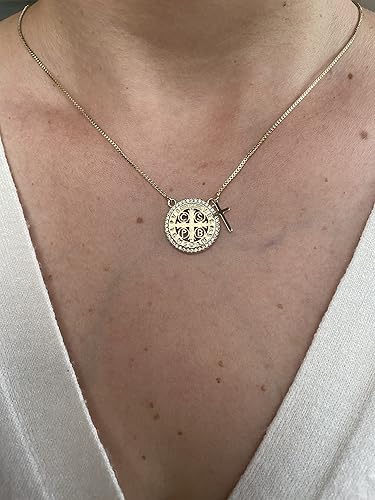 Miniatura 8 de Lariat Necklace for Women, San Benito Necklace, Saint Benedict Necklace, San Benito Lariat Necklace, Gifts for Her, Dainty Long Gold Necklace for