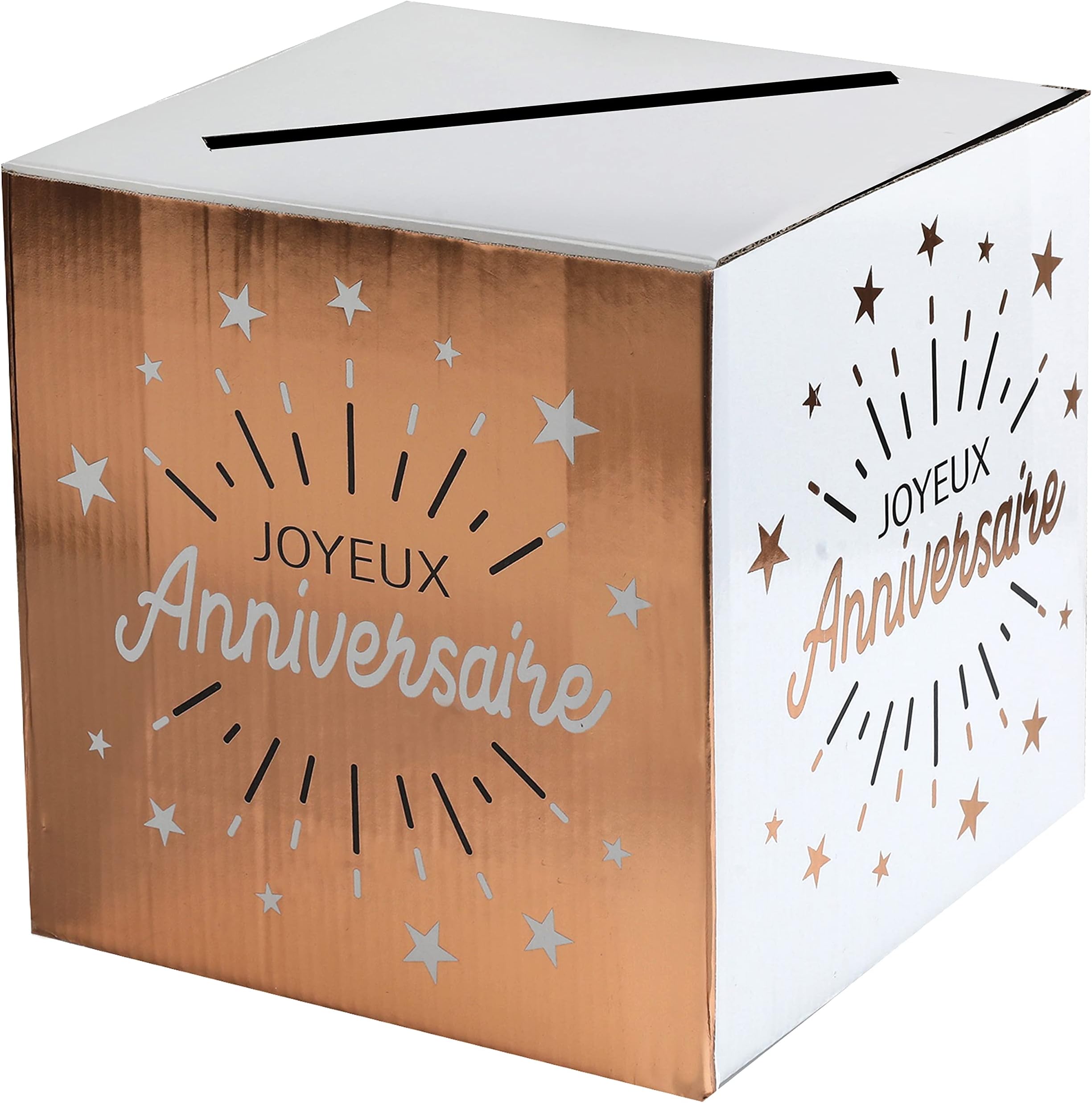 1 Belle Tirelire urne fête Joyeux Anniversaire avec Couleur au Choix et