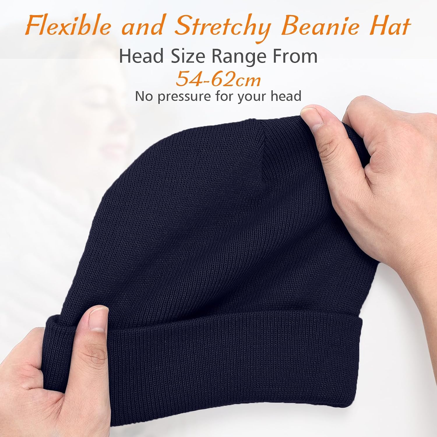 Wanme Classics Men's and Women's Basic Stretchy Knitted Winter Beanie Hat Warm and Comfortable image 4