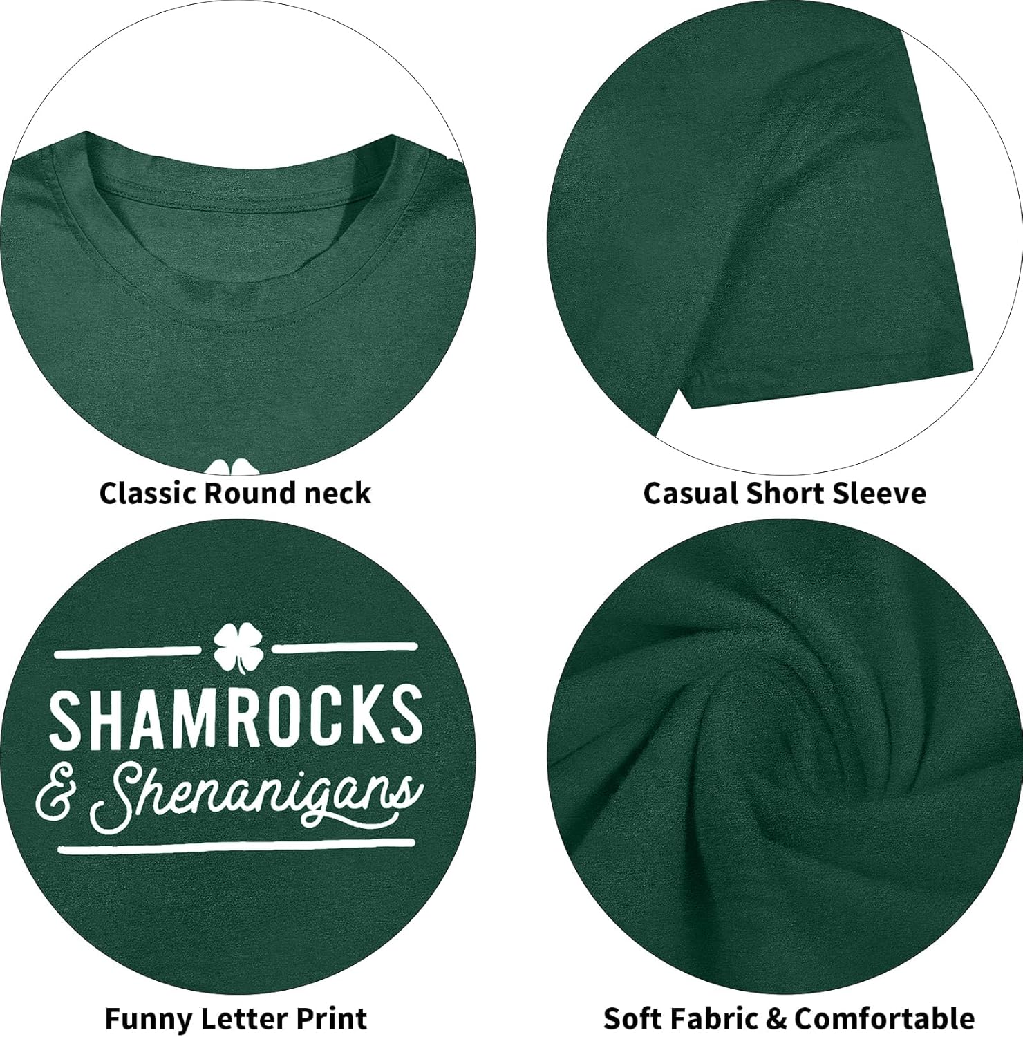 Womens St Patrick's Day Shirts Shamrocks and Shenanigans Shirt Everybody in The Pub Lucky Tshirt Irish Tee Tops - Image 6