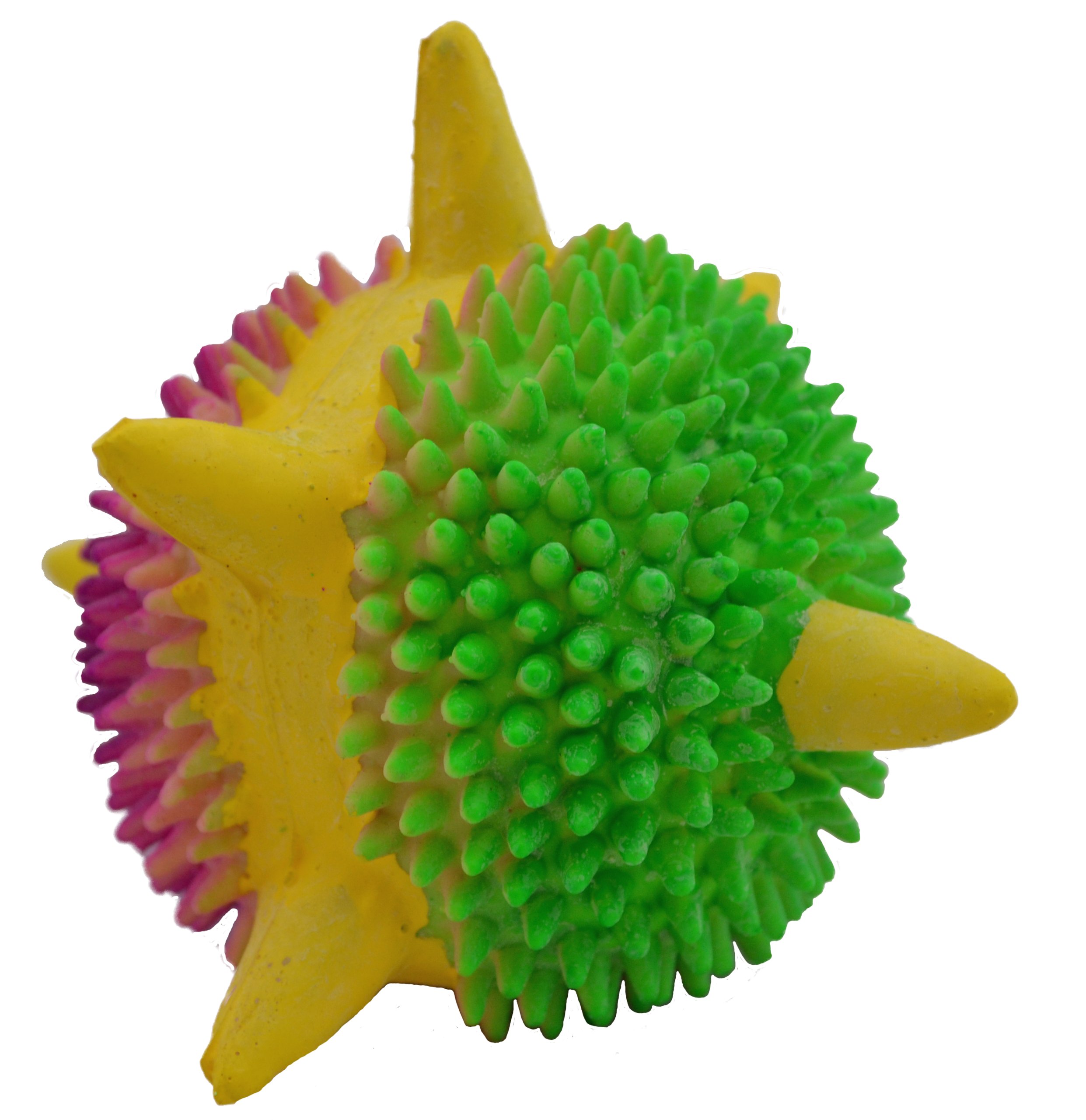 Latex Dog Toy 3 2-Inch Spiny Space Ball