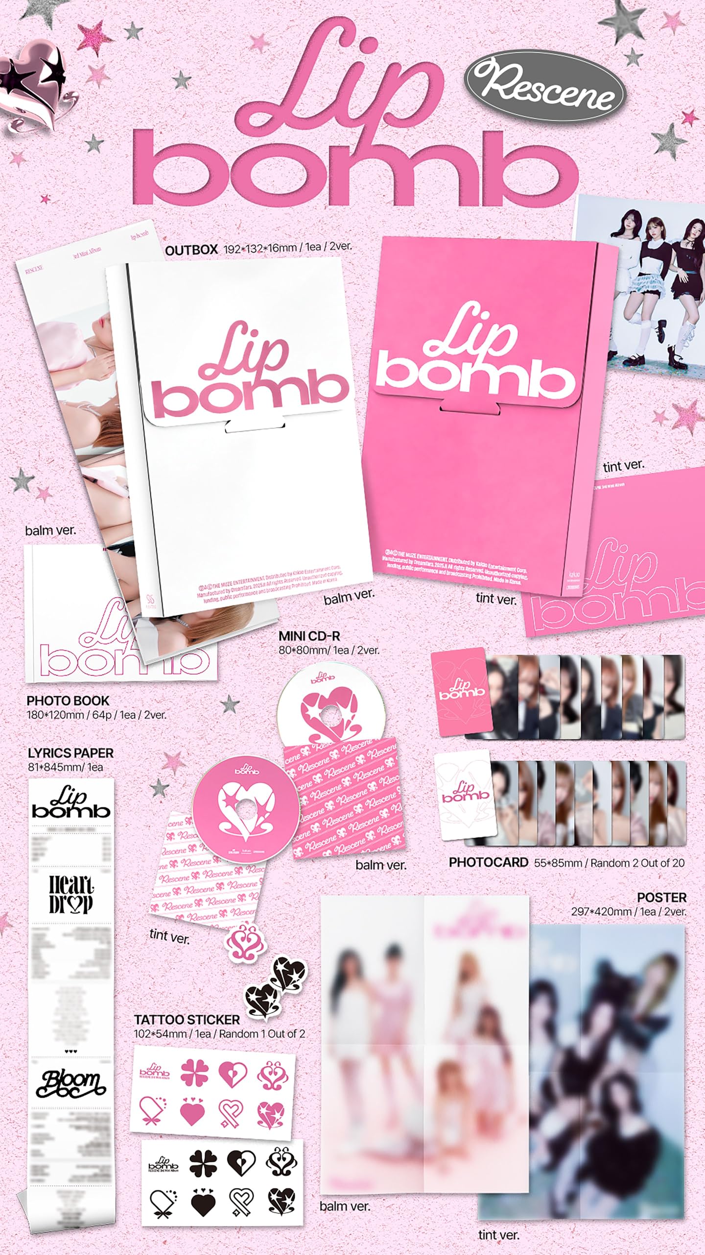 Amazon.com: RESCENE lip bomb [Standard Ver.] 3rd Mini Album (balm