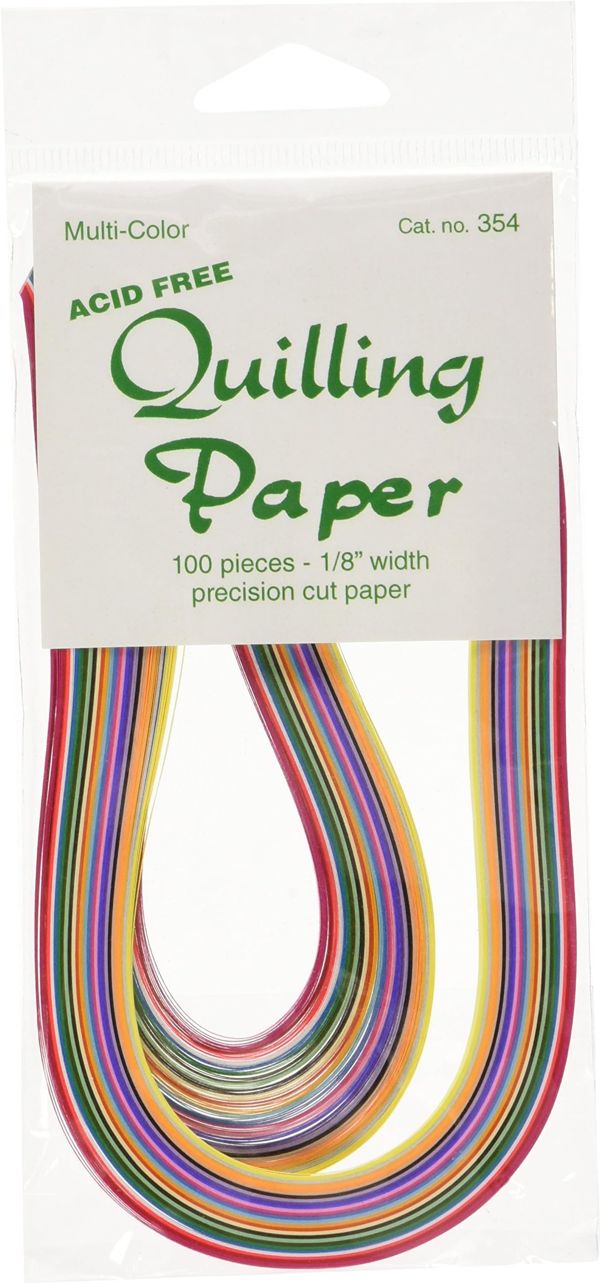 Quilling Paper 1/8-Inch 100-Pack, 25 Colors