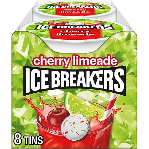 ICE BREAKERS Latas de menta sin azúcar Cherry Limeade, 1.5 oz (8 unidades)