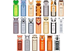 Assorted Animal Bookmarks for Young Readers - 40 Colorful and Engaging Zoo-Themed Bookmarks for Kids