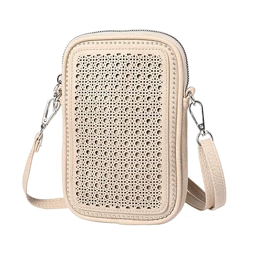 Small Crossbody Cell Phone Purse for Women - Lightweight PU Leather Crossbody Bag for Women Mini Phone Pouch Purse Best Gift Idea