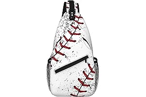 Cartoon Baseball Crossbody Sling Backpack