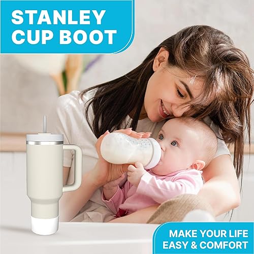 Miniatura 7 de Elevate 2 fundas de silicona compatibles con Stanley Quencher de 40 onzas, vaso de 30 onzas con asa, IceFlow de 20 onzas, cubierta inferior