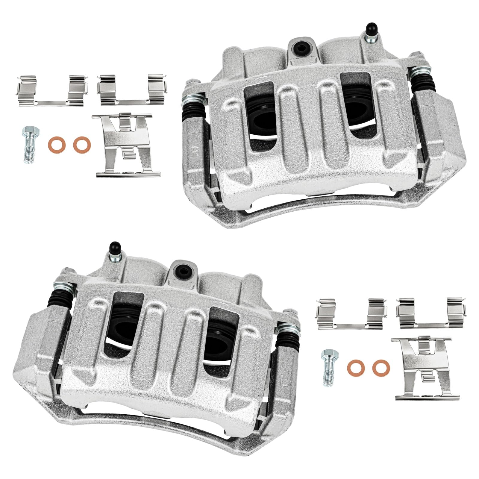 cciyu Front Left &amp; Right Disc Brake Calipers With Bracket 18B4751 18B4750