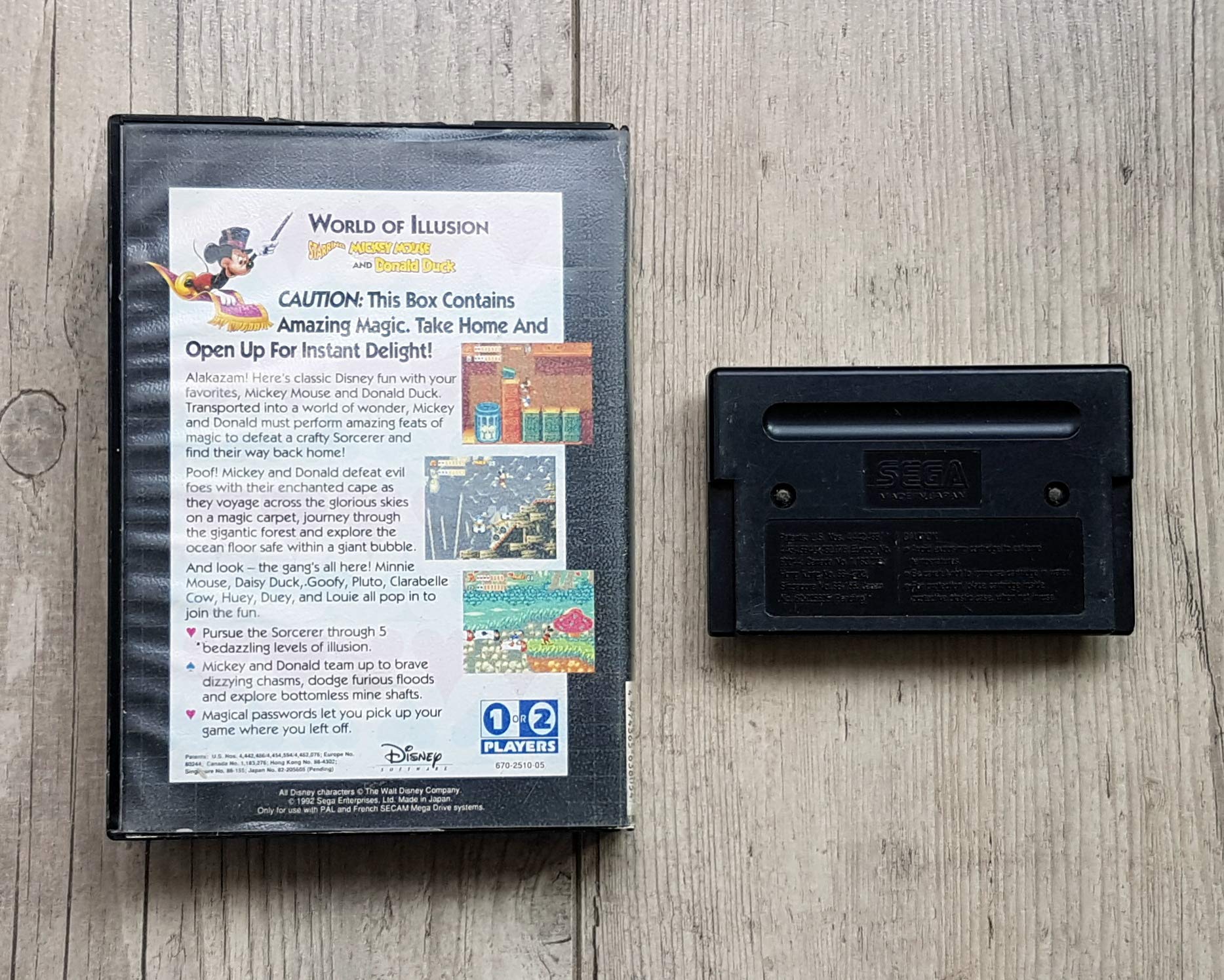 World of Illusion Megadrive CON instrucciones