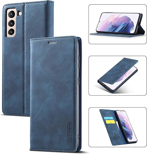 Miniatura 8 de EYZUTAK Funda para Samsung Galaxy A53 5G, Vintage Classic Matte Leather Wallet Case Flip Notebook Style Cover con cierre magnético Ranuras para