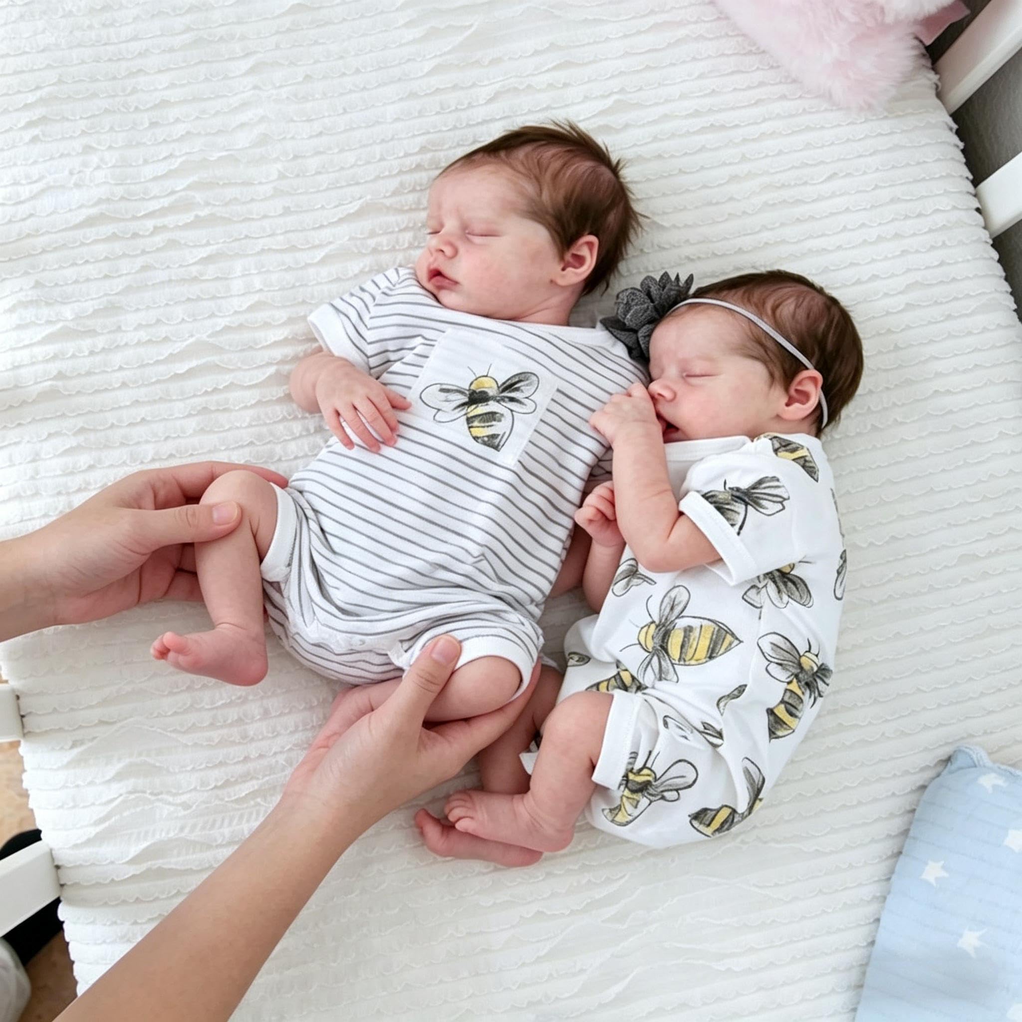 RXDOLL Reborn Baby Dolls Twins silikonowe pełne ciało winyl chłopiec i dziewczynka realistyczna lalka bobas wodoodporne realistyczne bliźnięta niemowlęta prawdziwe życie pełne silikonowe lalki Reborn