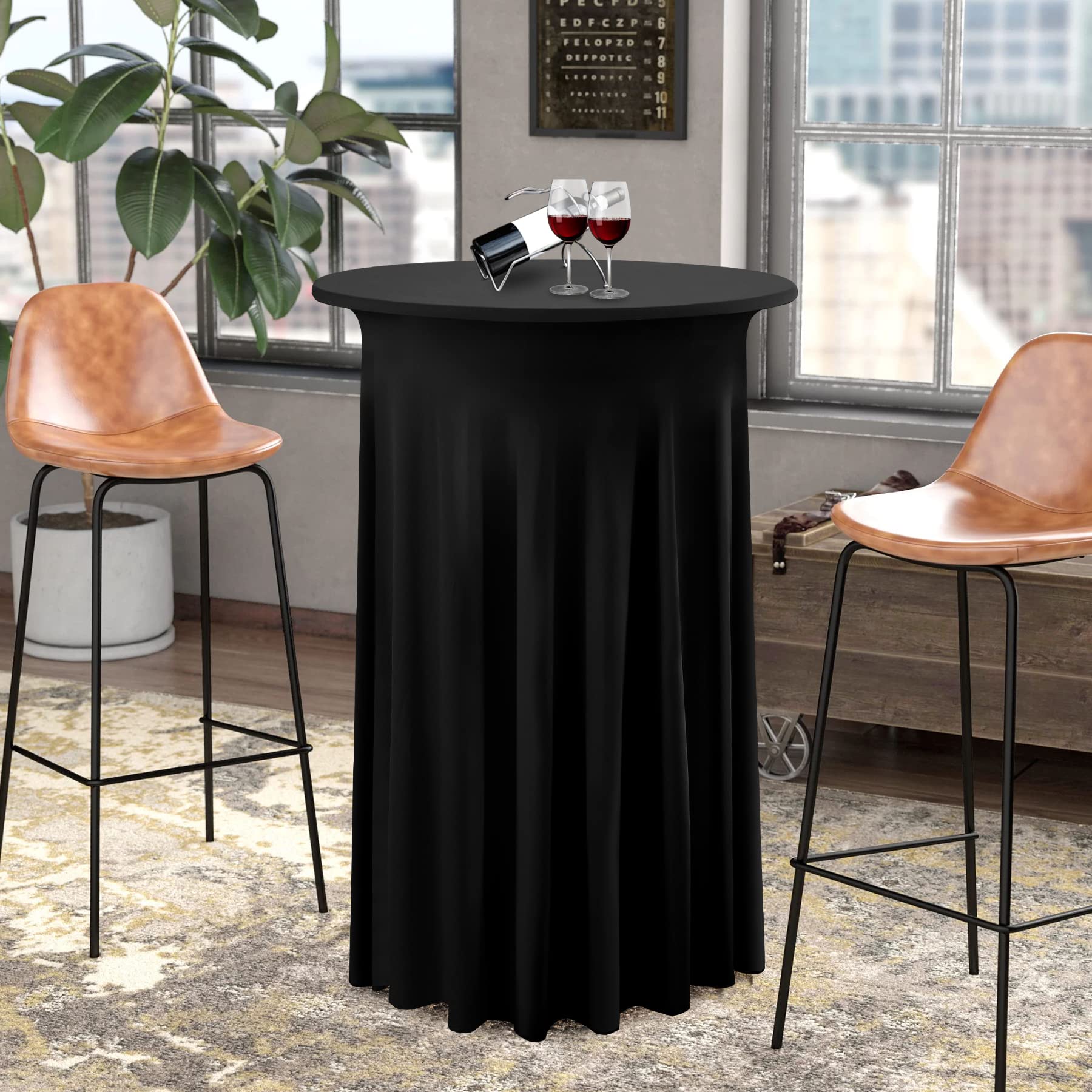 Nappe Noire - Nappe Pour Table Ronde - Nappe Ronde Pour Restaurant