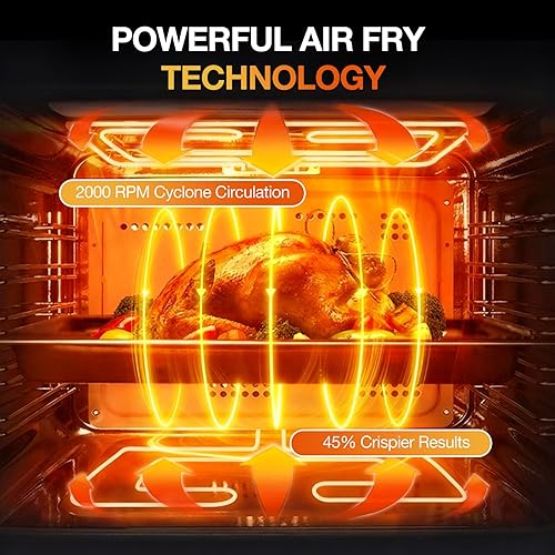 Miniatura 4 de ROBAM Horno de vapor combinado de encimera, freidora de aire multifunción 20 en 1, asado y horneado de vapor de convección, cocción multietapa,