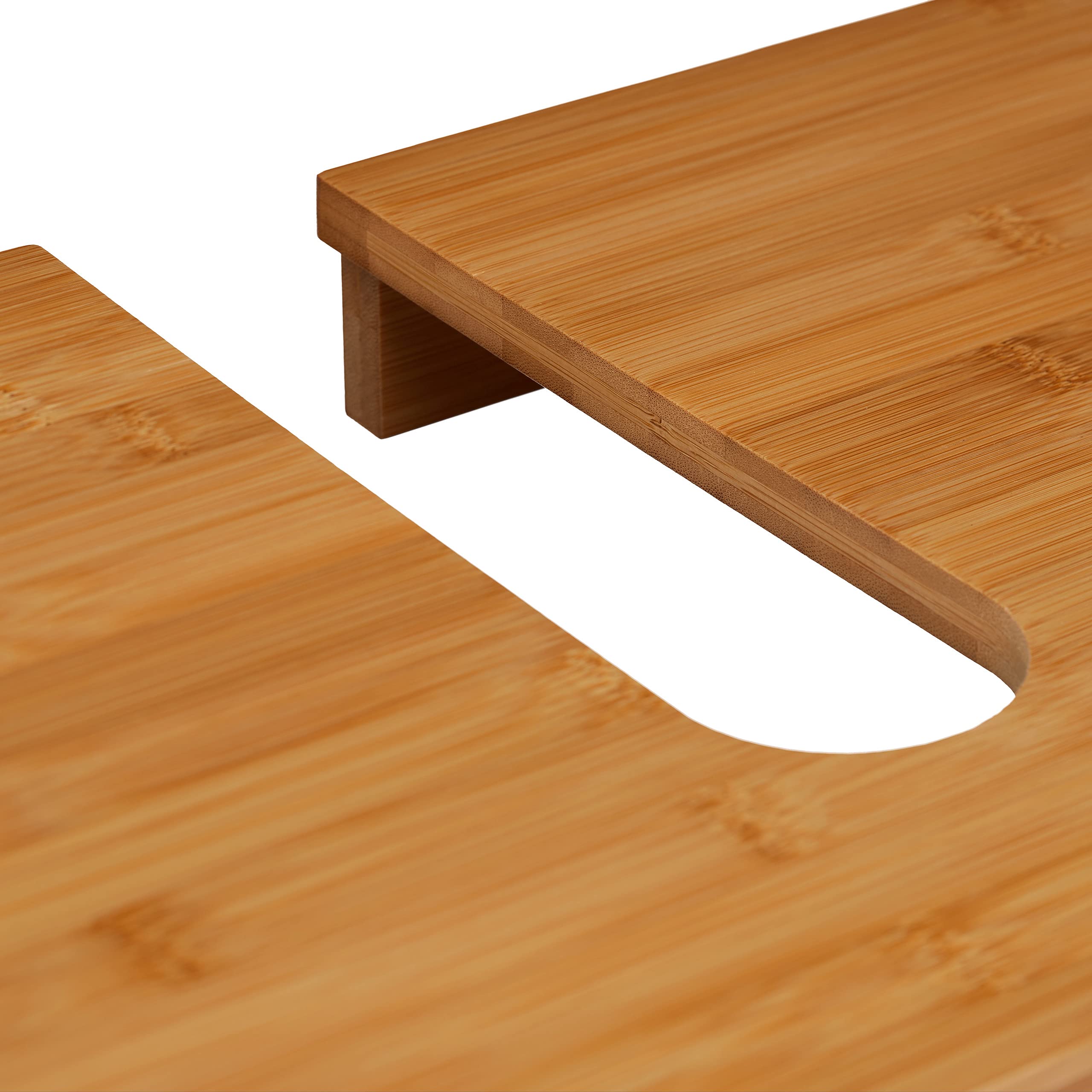 Relaxdays Waschbeckenunterschrank LAMELL, 2 Türen, Waschbecken & Waschtisch, Bambus & MDF, HBT: 60 x 67 x 30 cm, natur