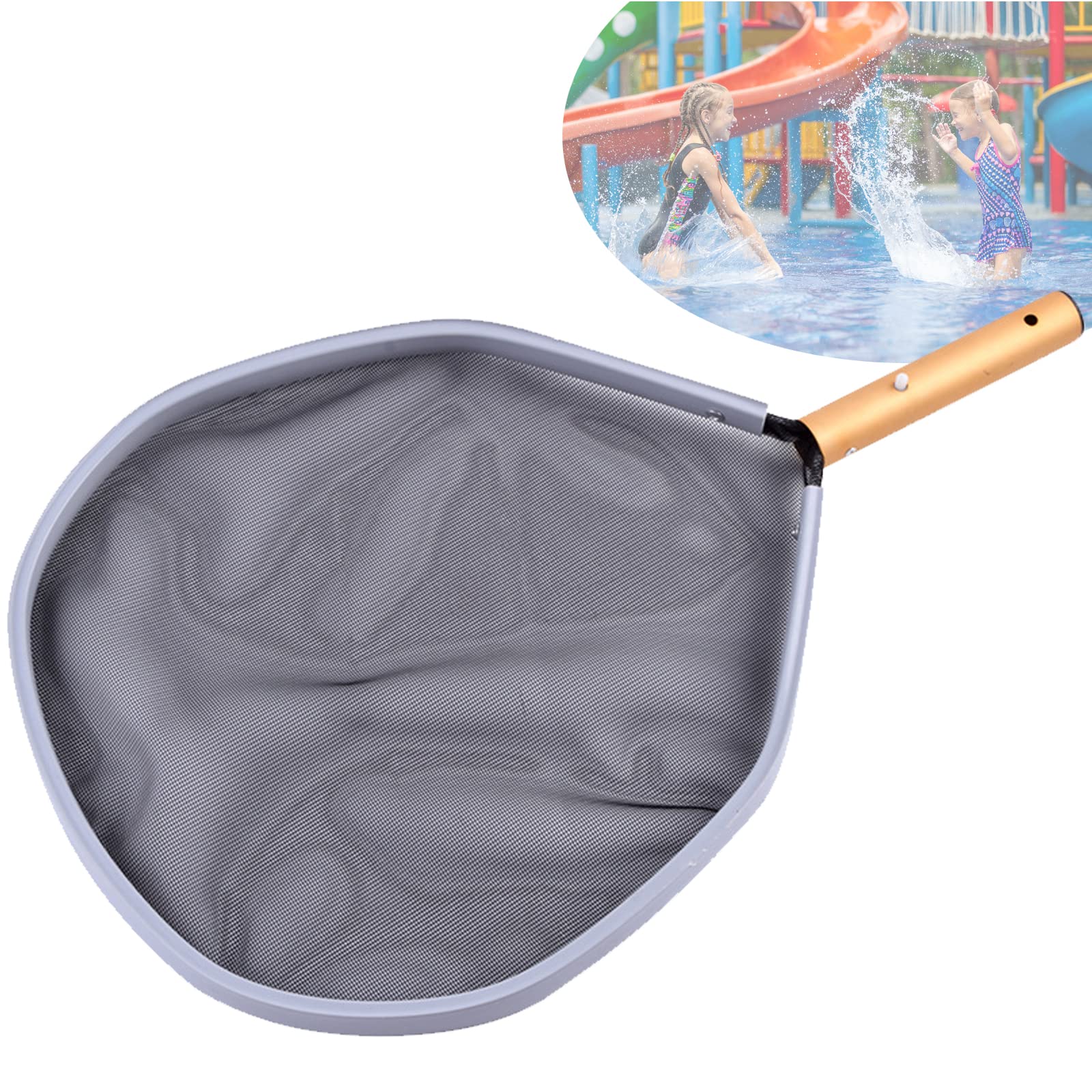 SRHIMEOS Retino per Piscina, Skimmer Retina, con Maglia Fine e Telaio Robusto, Retino per Pulizia Detriti delle Piscina Spa Vasche Laghetto(Senza palo)